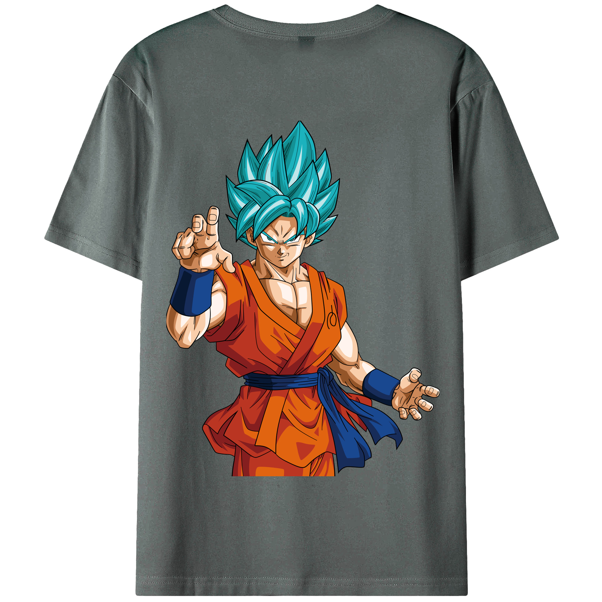 （画像用） ドラゴンボール 孫悟空（そん ごくう）Son Goku カカロット DRAGON BALL Kakarotto 綿100％半袖Tシャツ（背面プリント）